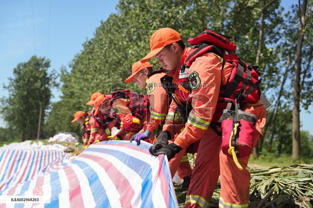 (FOCUS)CHINA-HUNAN-DONGTING LAKE-DIKE BREACH-EMBANKMENT STRENGTHENING (CN)