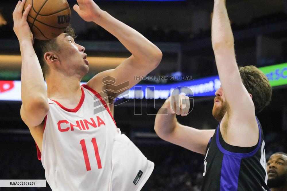 (SP)U.S.-SACRAMENTO-2024 CALIFORNIA CLASSIC NBA SUMMER LEAGUE-CHINA VS SACRAMENTO KINGS 1