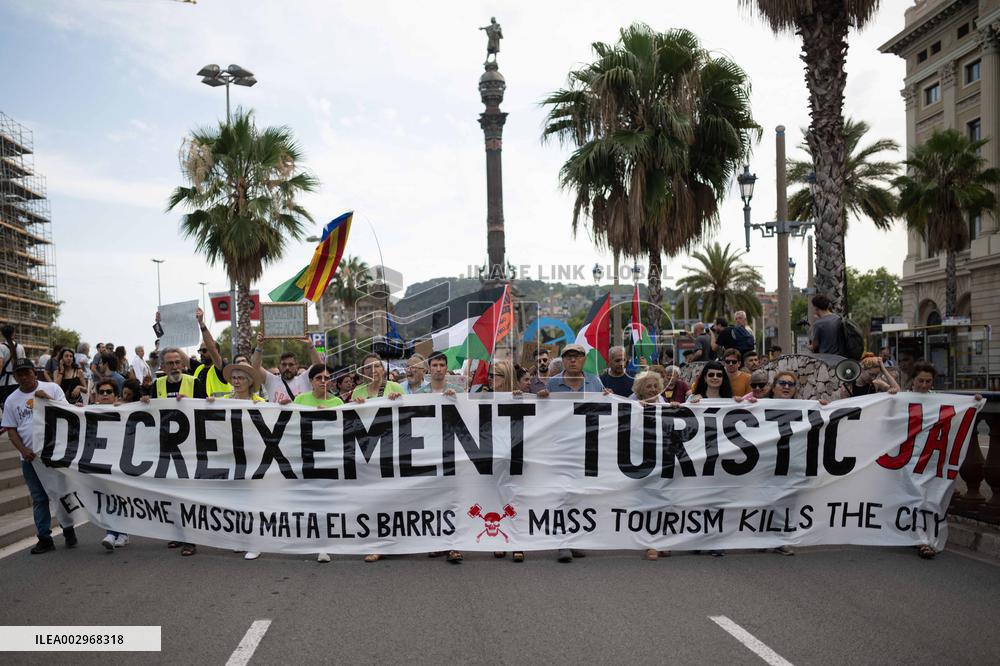 Residents Protest Against Mass Tourism - Barcelona