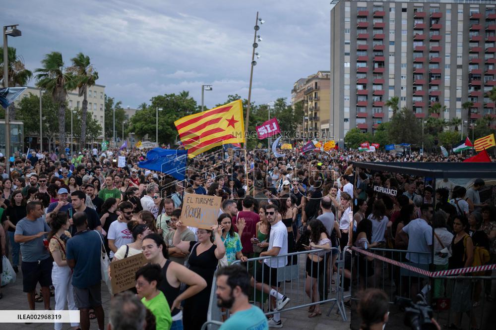 Residents Protest Against Mass Tourism - Barcelona