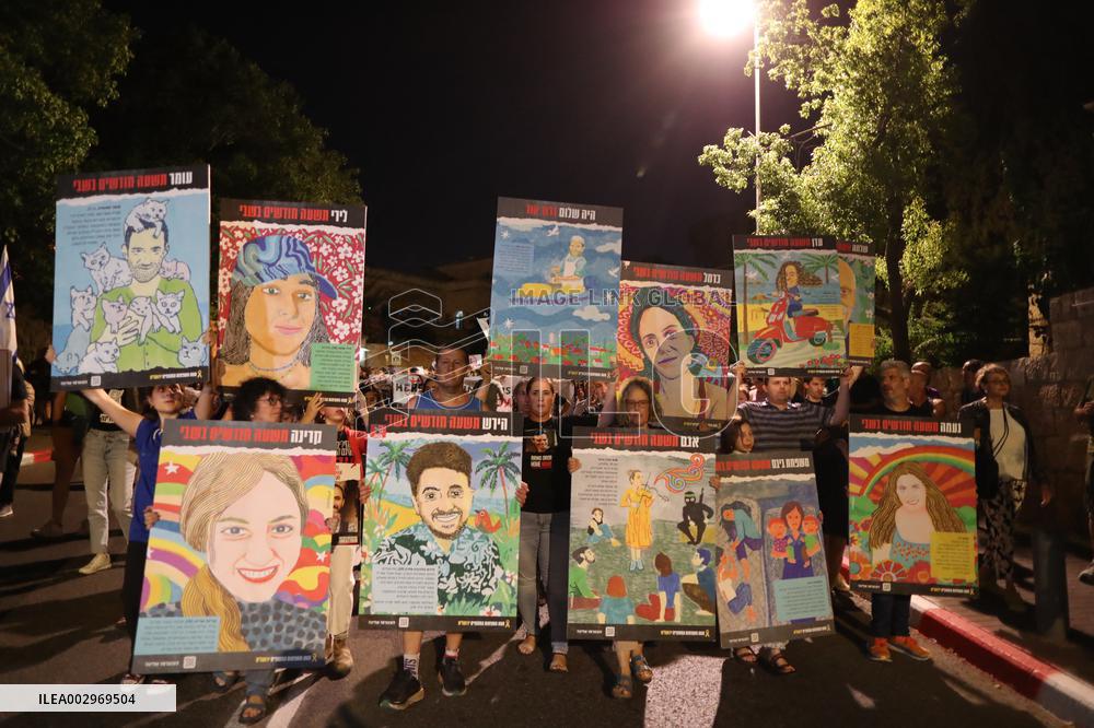 Protesters Demand Hostage Deal And Ceasefire - Jerusalem