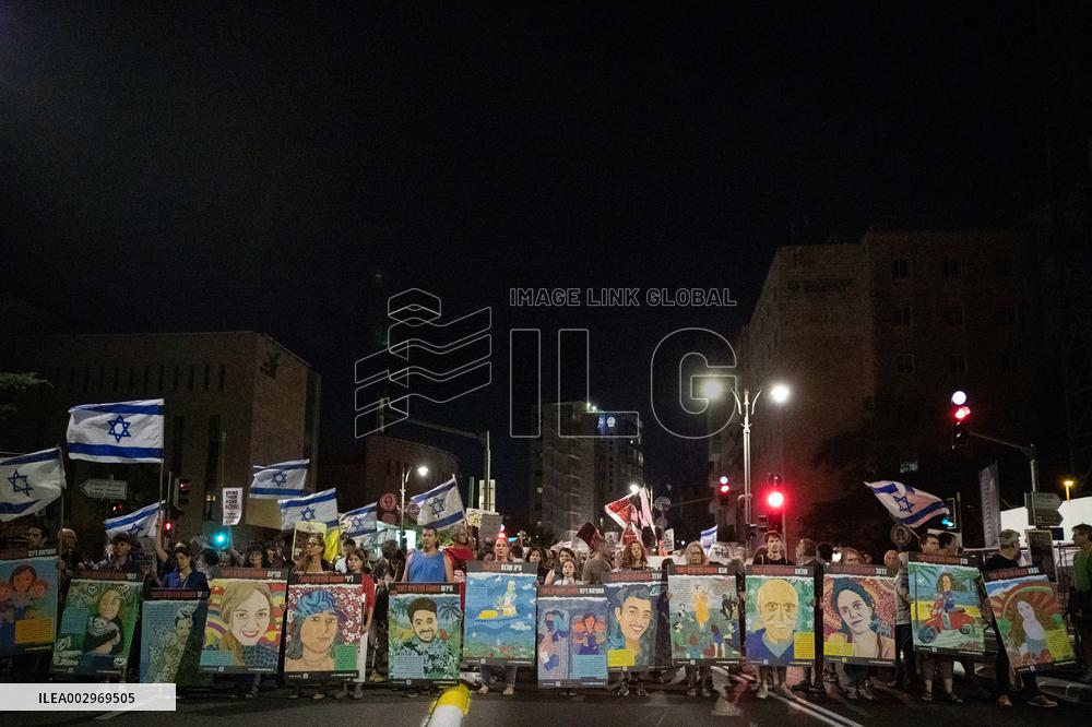 Protesters Demand Hostage Deal And Ceasefire - Jerusalem