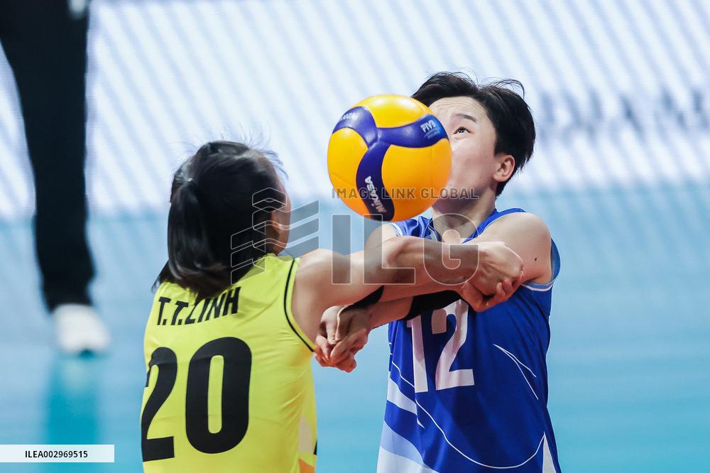 (SP)PHILIPPINES-MANILA-VOLLEYBALL-FIVB WOMEN'S CHALLENGER CUP 2024-VIETNAM VS BELGIUM