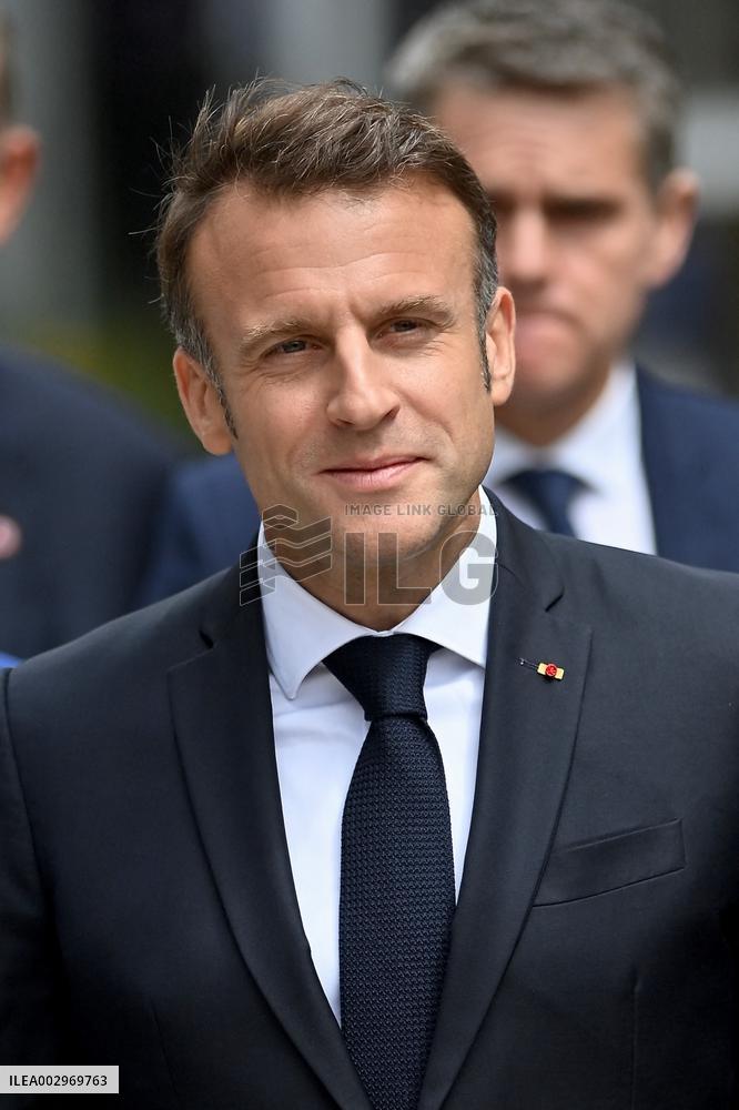 Emmanuel And Brigitte Macron Leaving Polling Station - Le Touquet
