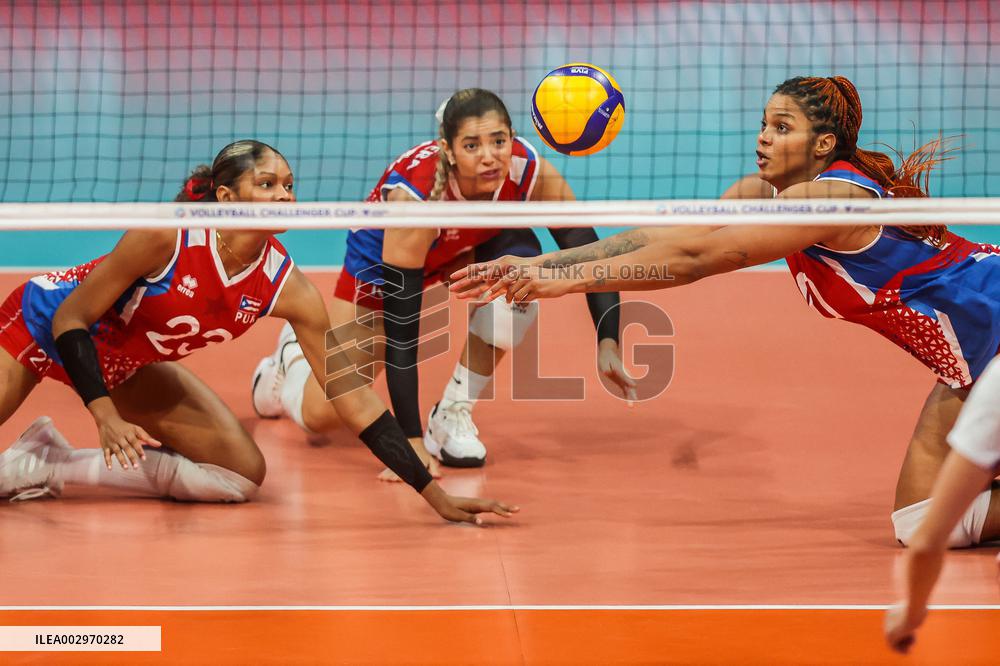 (SP)PHILIPPINES-MANILA-VOLLEYBALL-FIVB WOMEN'S VOLLEYBALL CHALLENGER CUP 2024-CZECH REPUBLIC VS PUERTO RICO