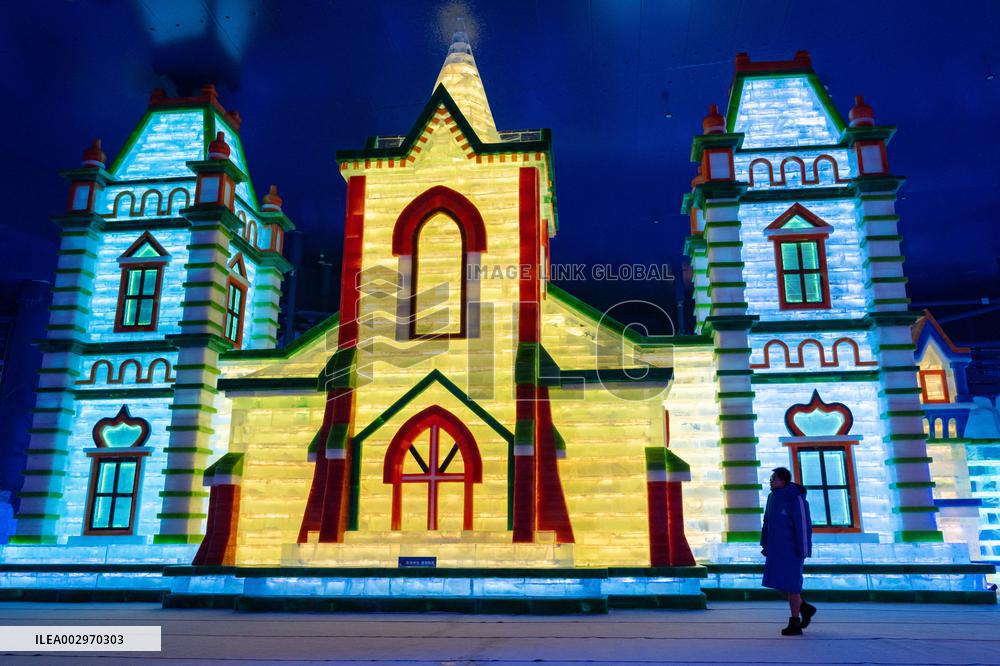 Ice And Snow Theme Park In Harbin