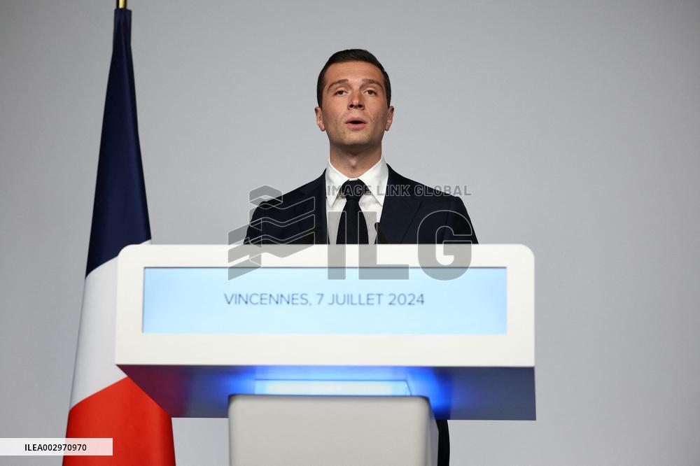Rassemblement National Parliamentary Election 2nd round evening - Paris