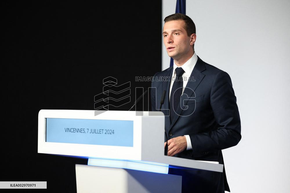 Rassemblement National Parliamentary Election 2nd round evening - Paris