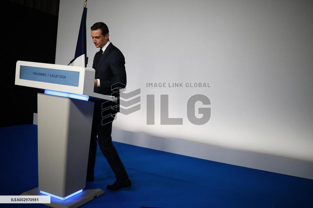 Rassemblement National Parliamentary Election 2nd round evening - Paris