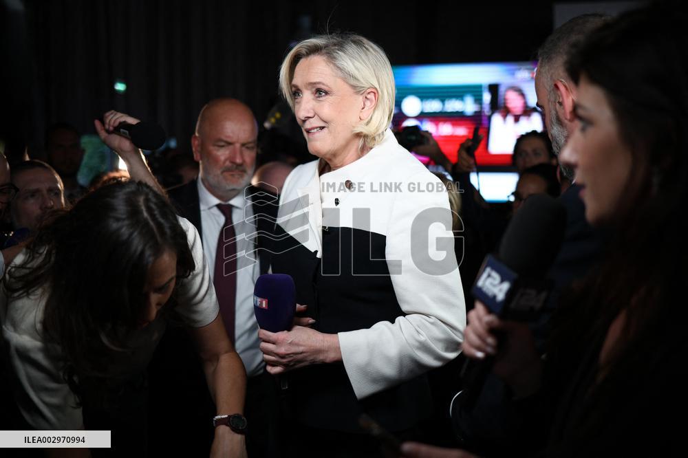Rassemblement National Parliamentary Election 2nd round evening - Paris