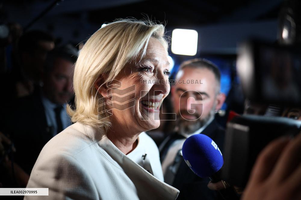 Rassemblement National Parliamentary Election 2nd round evening - Paris