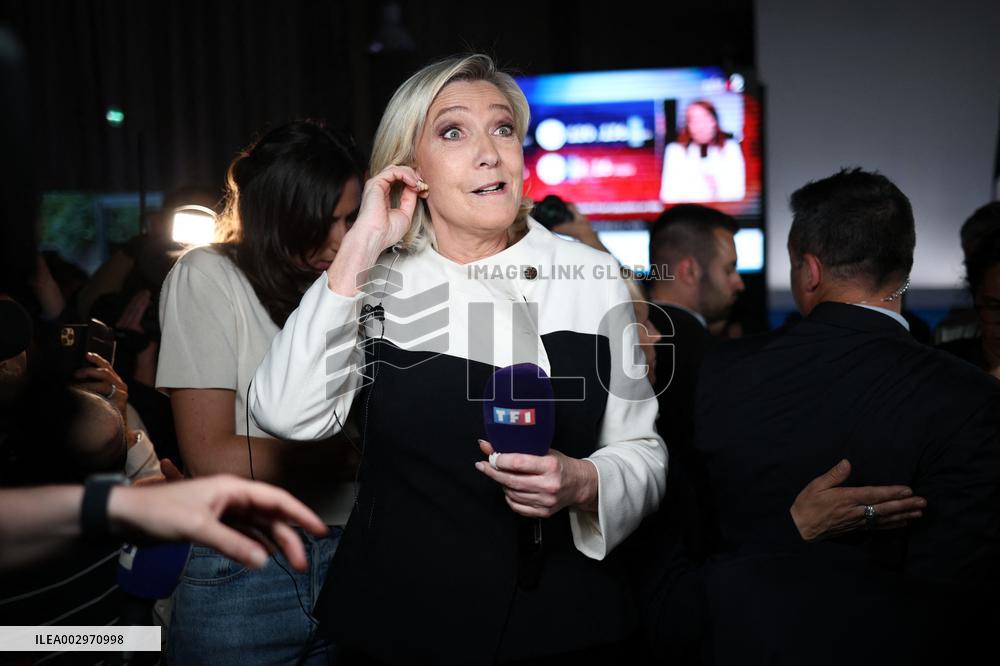 Rassemblement National Parliamentary Election 2nd round evening - Paris