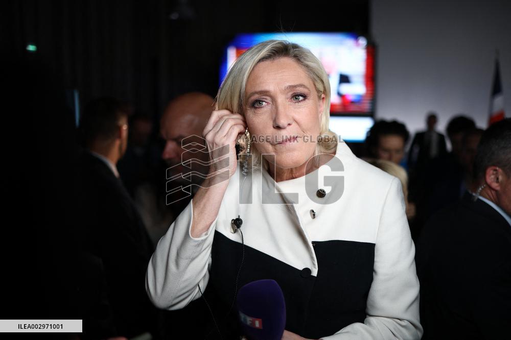 Rassemblement National Parliamentary Election 2nd round evening - Paris