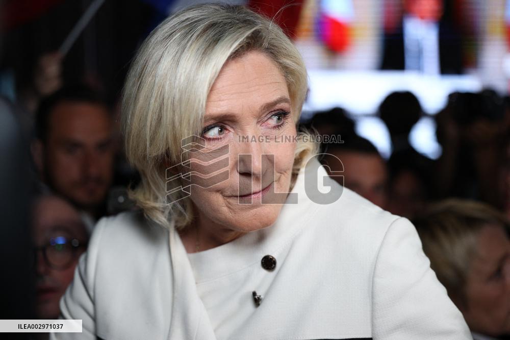Rassemblement National Parliamentary Election 2nd round evening - Paris