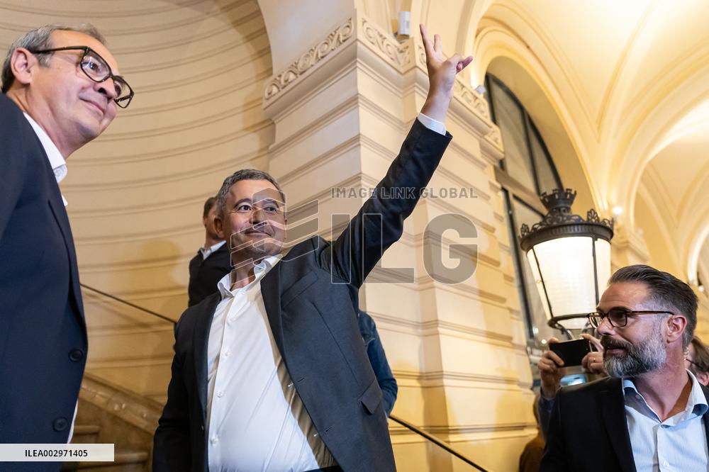 New elected MP Gerald Darmanin in Tourcoing