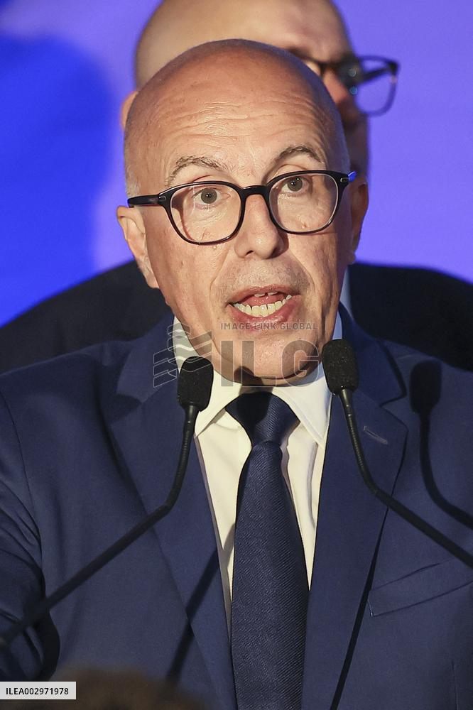 Titre Eric Ciotti after results of the 2nd round legislative elections in Nice