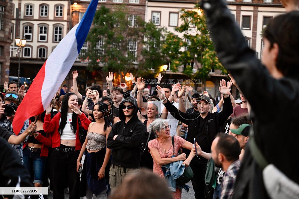 Left Alliance Celebrates As Far Right Faces Surprise Defeat - Strasbourg