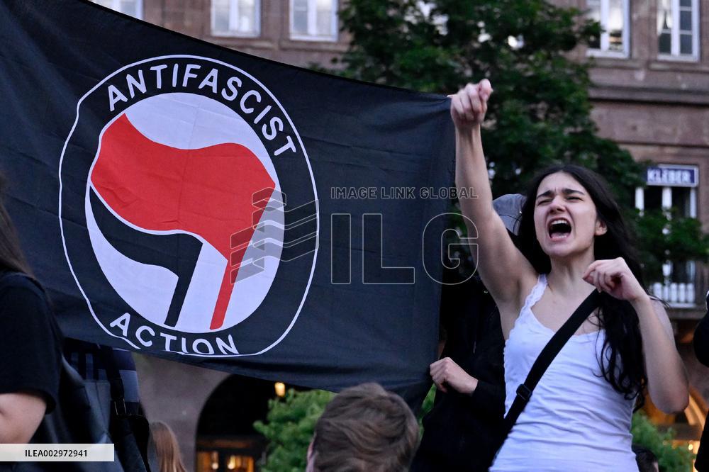 Left Alliance Celebrates As Far Right Faces Surprise Defeat - Strasbourg