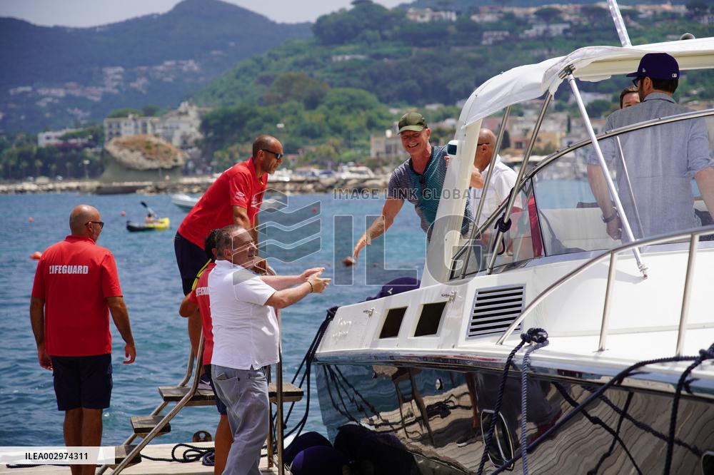 Sting And Trudie Styler At Global Festival - Ischia