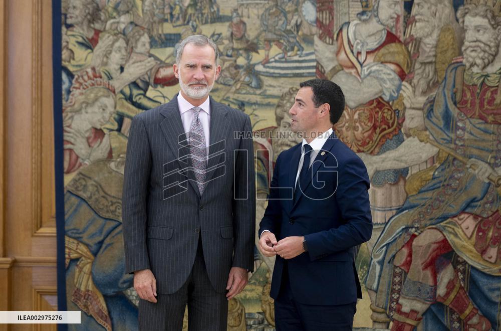 King Felipe Receives Imanol Pradales - Madrid