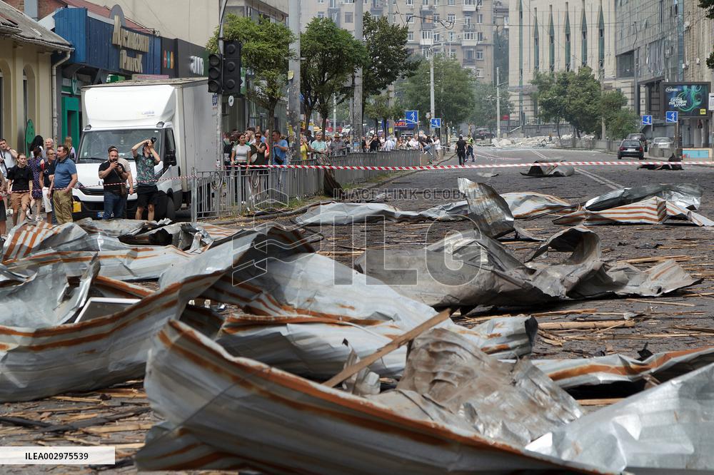 Kyiv after Russian missile attack on July 8, 2024