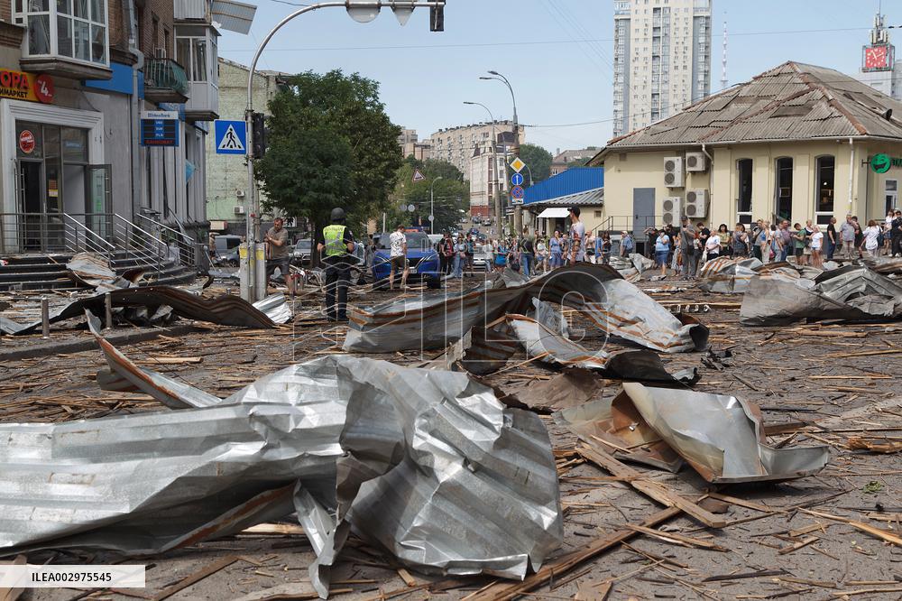 Kyiv after Russian missile attack on July 8, 2024