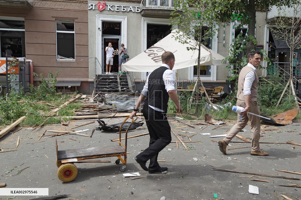 Kyiv after Russian missile attack on July 8, 2024