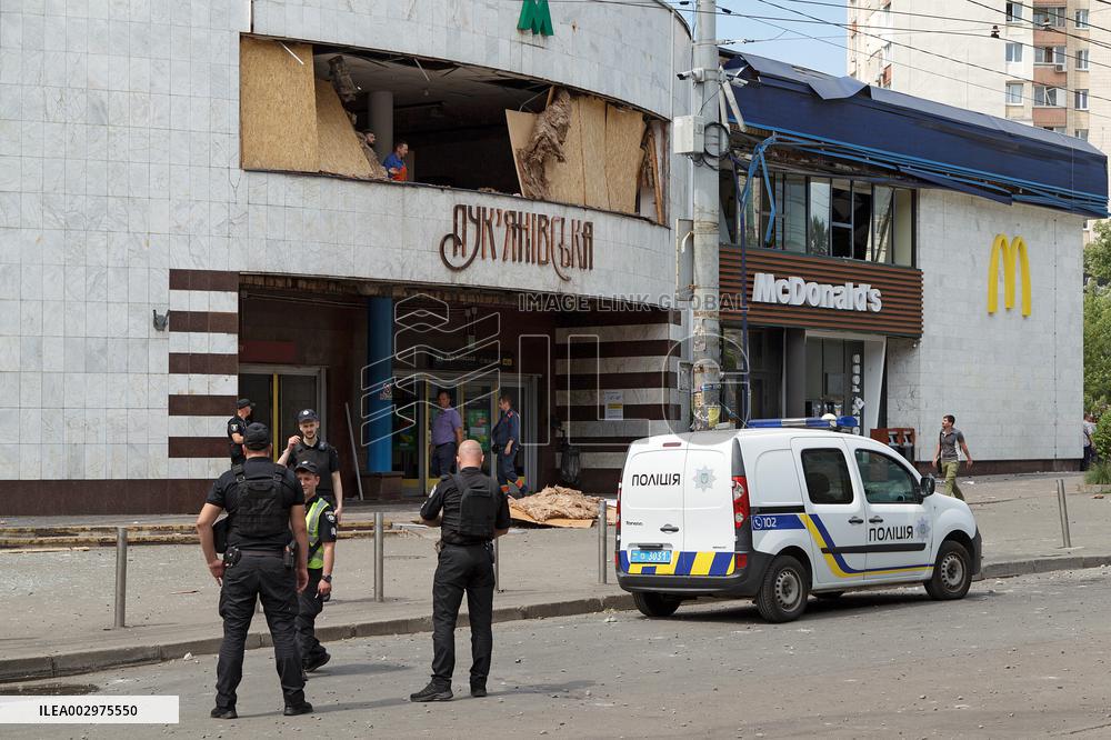 Kyiv after Russian missile attack on July 8, 2024