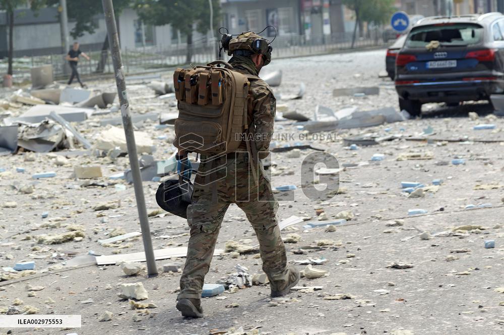 Kyiv after Russian missile attack on July 8, 2024