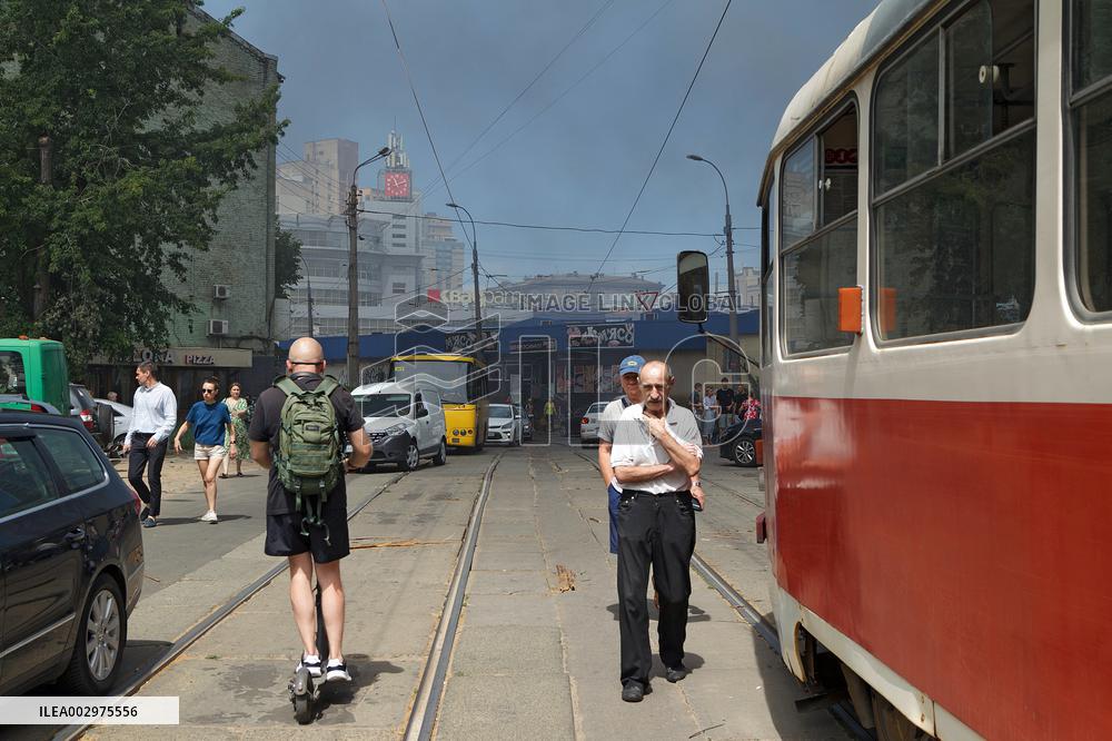 Kyiv after Russian missile attack on July 8, 2024