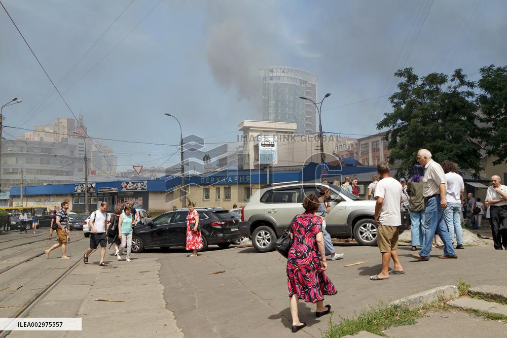 Kyiv after Russian missile attack on July 8, 2024