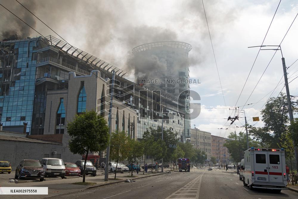 Kyiv after Russian missile attack on July 8, 2024