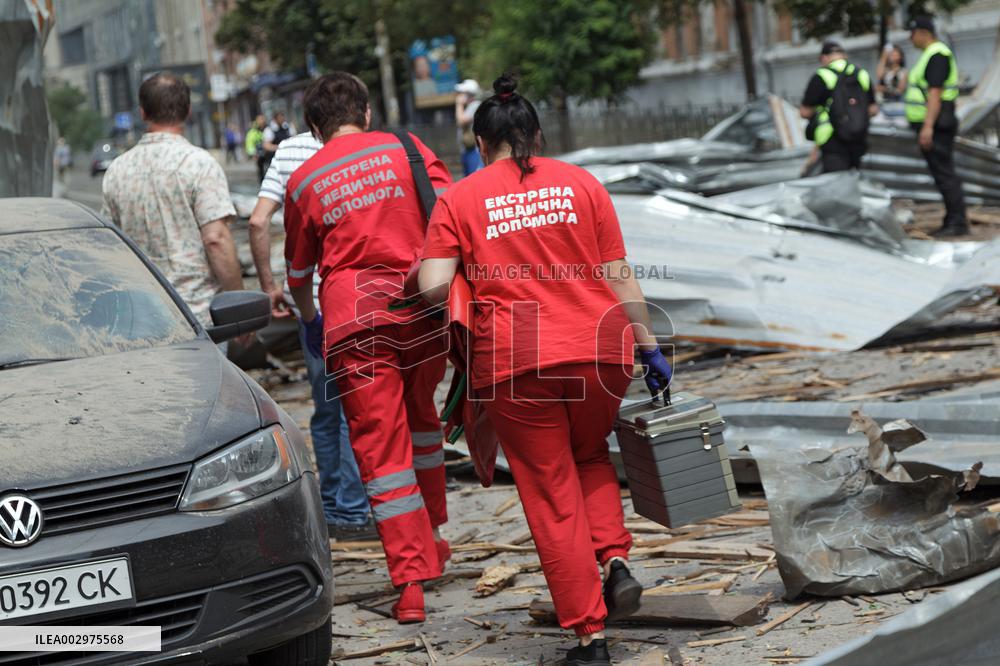 Kyiv after Russian missile attack on July 8, 2024