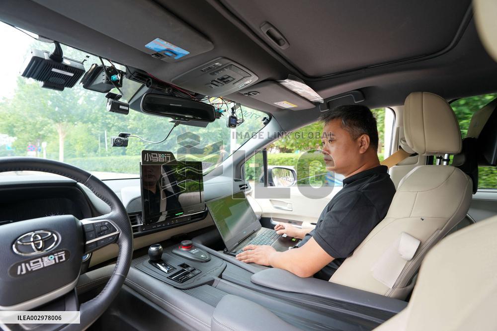 (ChineseToday)CHINA-BEIJING-AUTONOMOUS DRIVING-SAFETY GUARDIAN (CN)