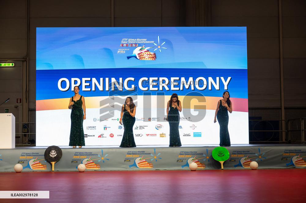 Table Tennis match - Opening Ceremony of the Championship Master Table Tennis Rome 2024