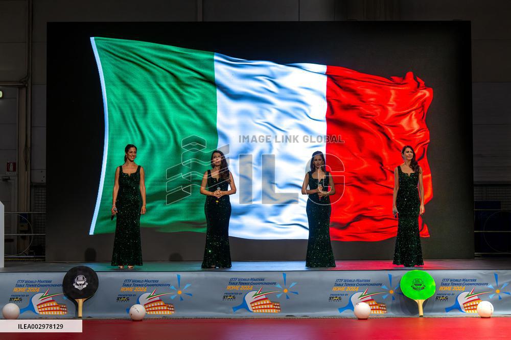Table Tennis match - Opening Ceremony of the Championship Master Table Tennis Rome 2024