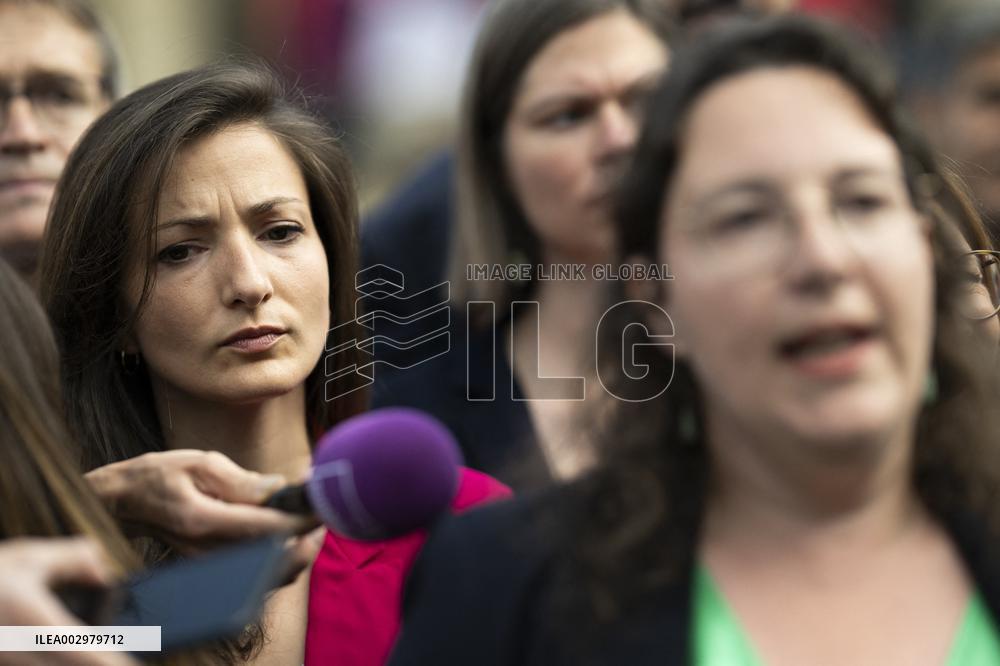 Newly-Elected Members Of Parliament For NFP Arrive At National Assembly - Paris