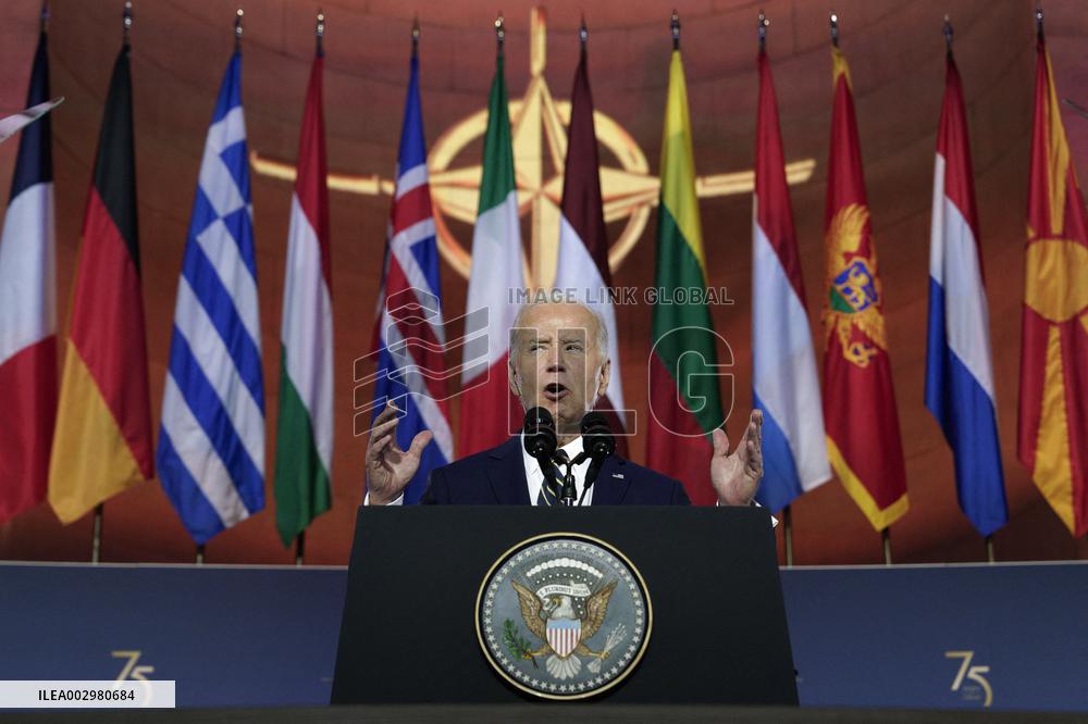 Joe Biden on 75th Anniversary of NATO - Washington