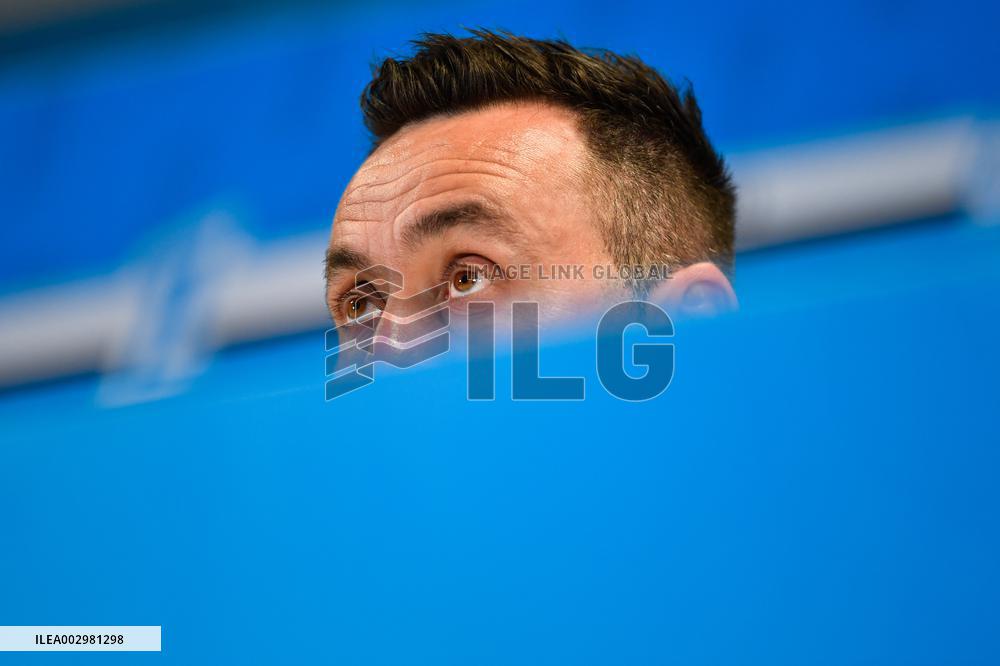 OM New Coach Roberto De Zerbi Press Conference - Marseille