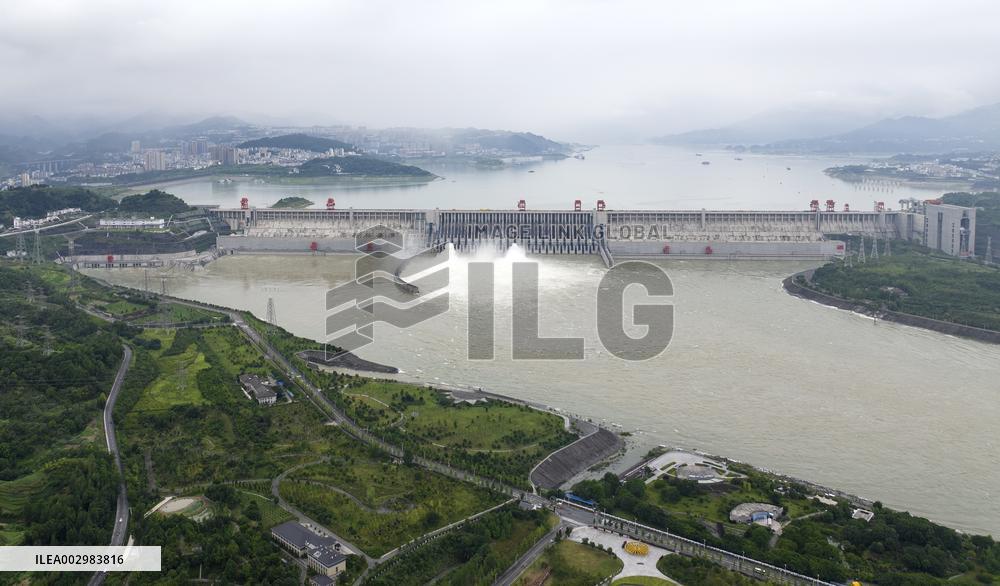 Three Gorges Dam Releasing Flood Water For The First Time in Yichang