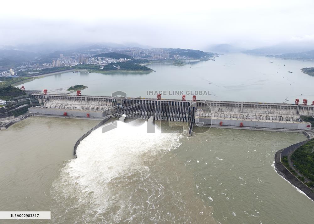 Three Gorges Dam Releasing Flood Water For The First Time in Yichang