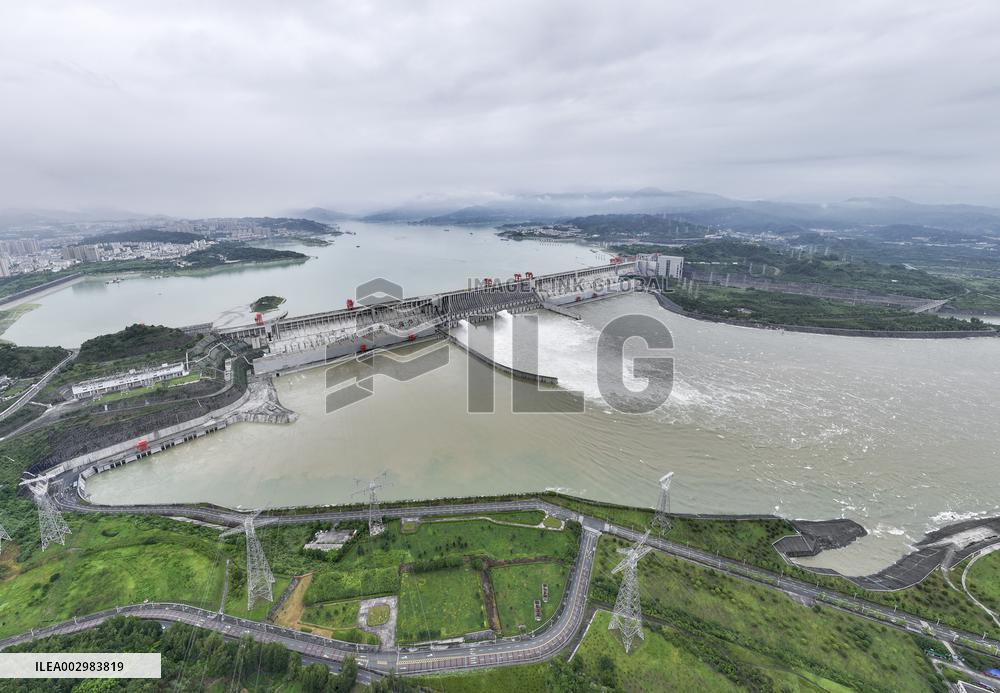 Three Gorges Dam Releasing Flood Water For The First Time in Yichang