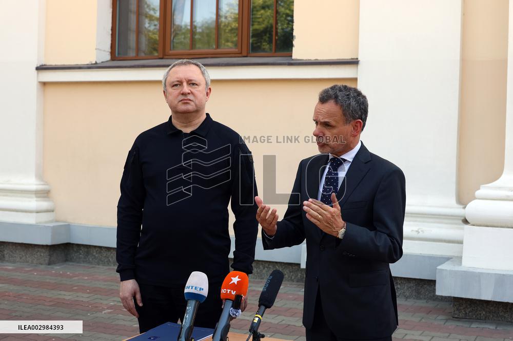 Briefing of Ukrainian Prosecutor General and Dutch FM in Odesa