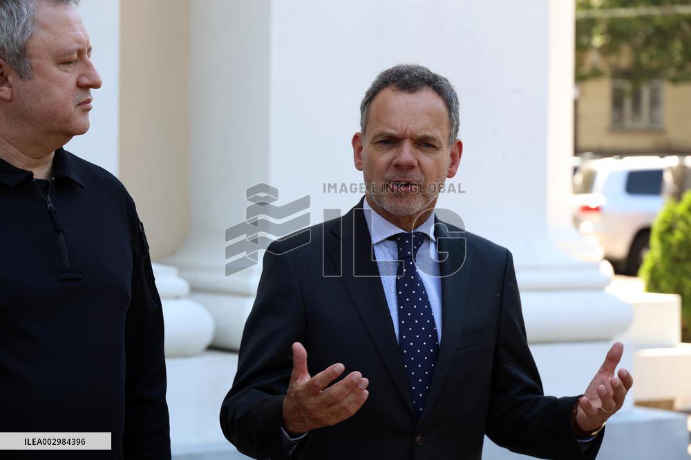 Briefing of Ukrainian Prosecutor General and Dutch FM in Odesa