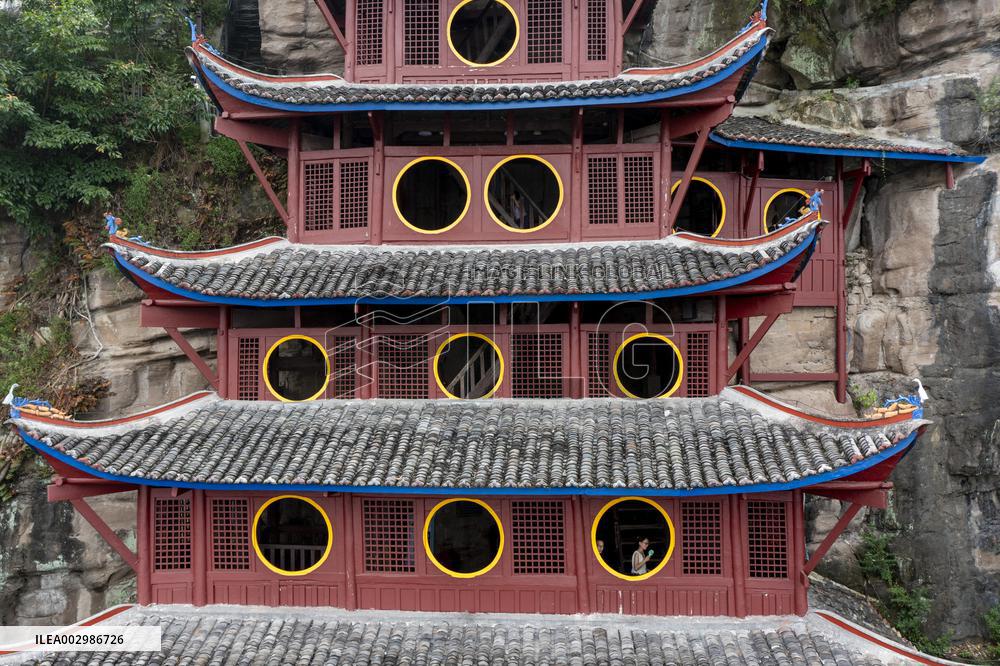 FlyOverChina | A glimpse of Shibaozhai on Yangtze River