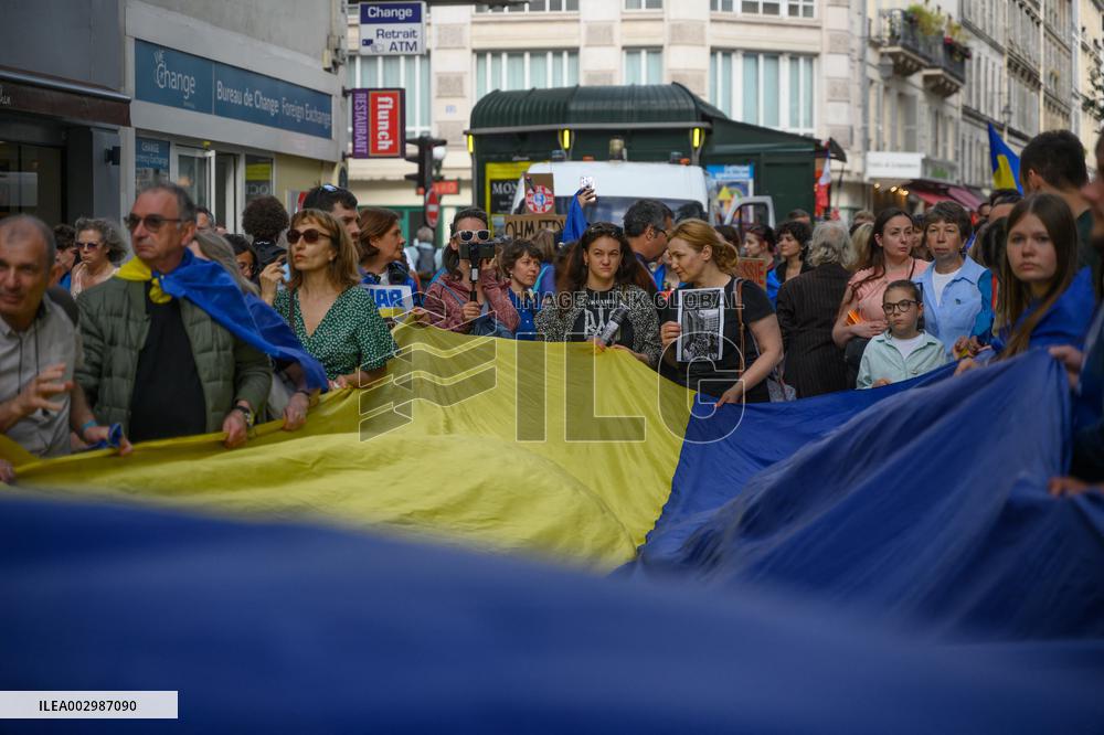 Pro-Ukrainian Protest - Paris