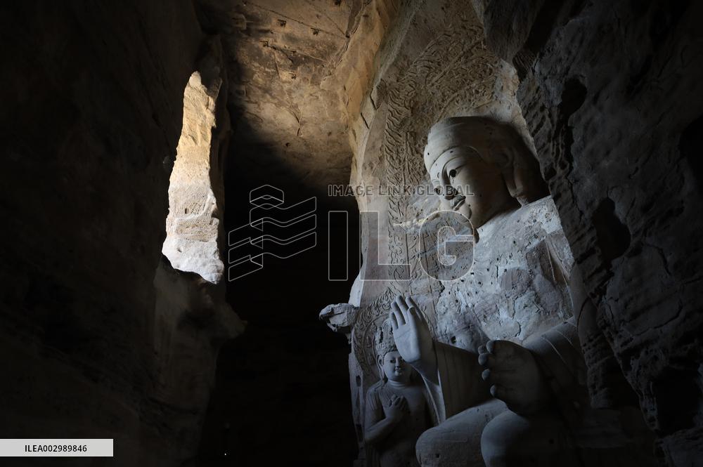 Yungang Grottoes in Datong