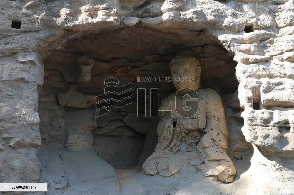 Yungang Grottoes in Datong