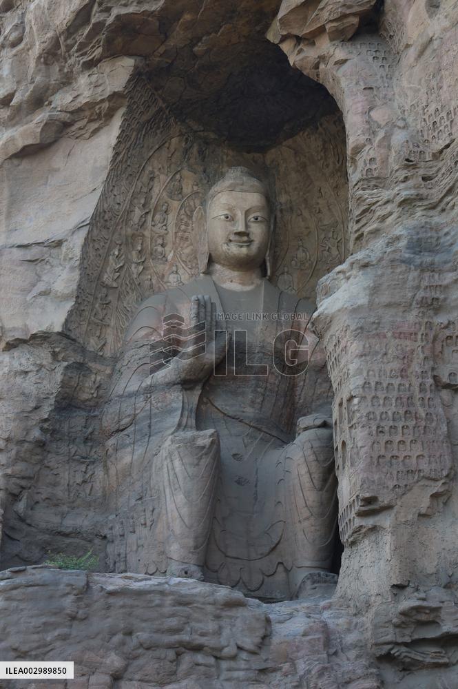 Yungang Grottoes in Datong