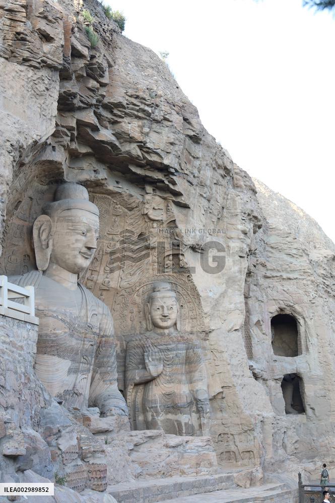 Yungang Grottoes in Datong